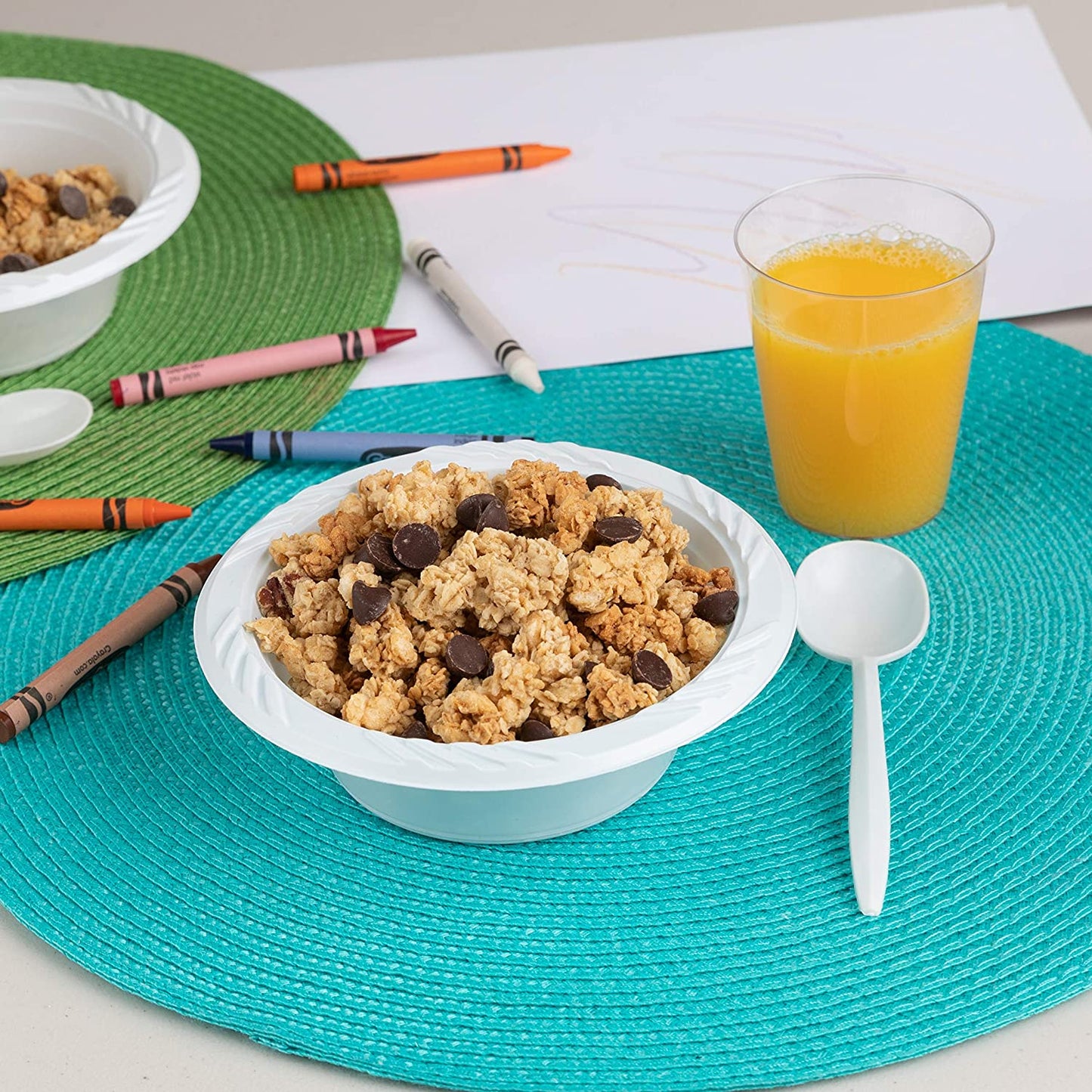 *WHOLESALE* 18 oz. Disposable and Lightweight White Dessert Bowls | 800 ct/case Bowls VeZee