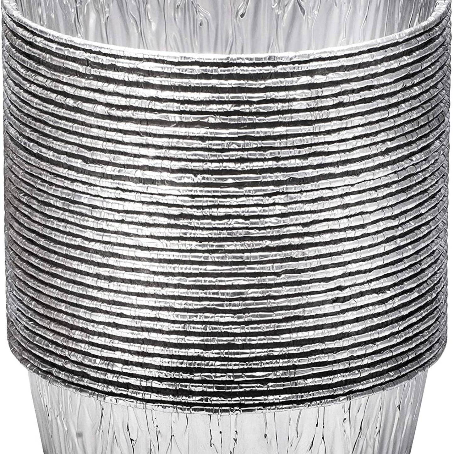 Disposable Aluminum 8” Round Extra Deep Extra Heavy Pans Disposable VeZee