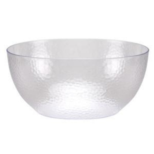 Pebbled Heavy Weight Plastic Bowl Clear 140oz Tablesettings Lillian   