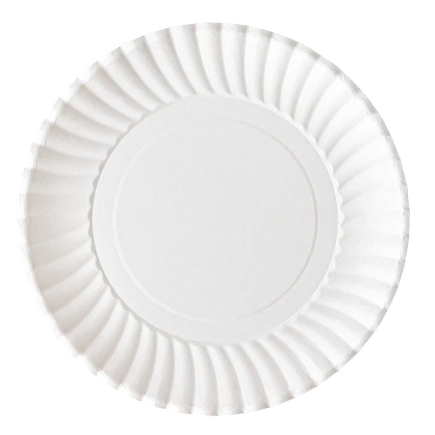 Case of Paper - 9" - Disposable - Uncoated - White - Lunch Plates | 1200 ct. Plates Blue Sky   