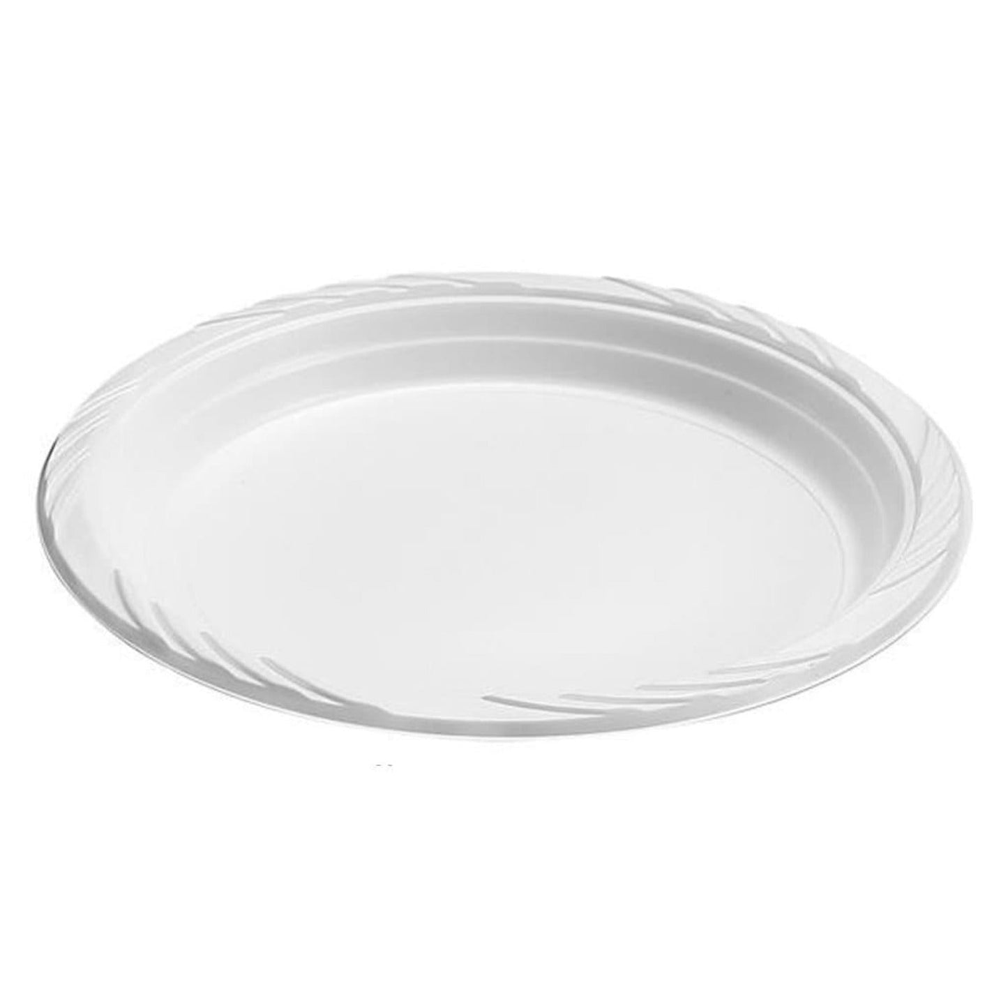 *WHOLESALE* 9" - Disposable - Lightweight - White - Dinner Plates | 400 ct. Blue Sky