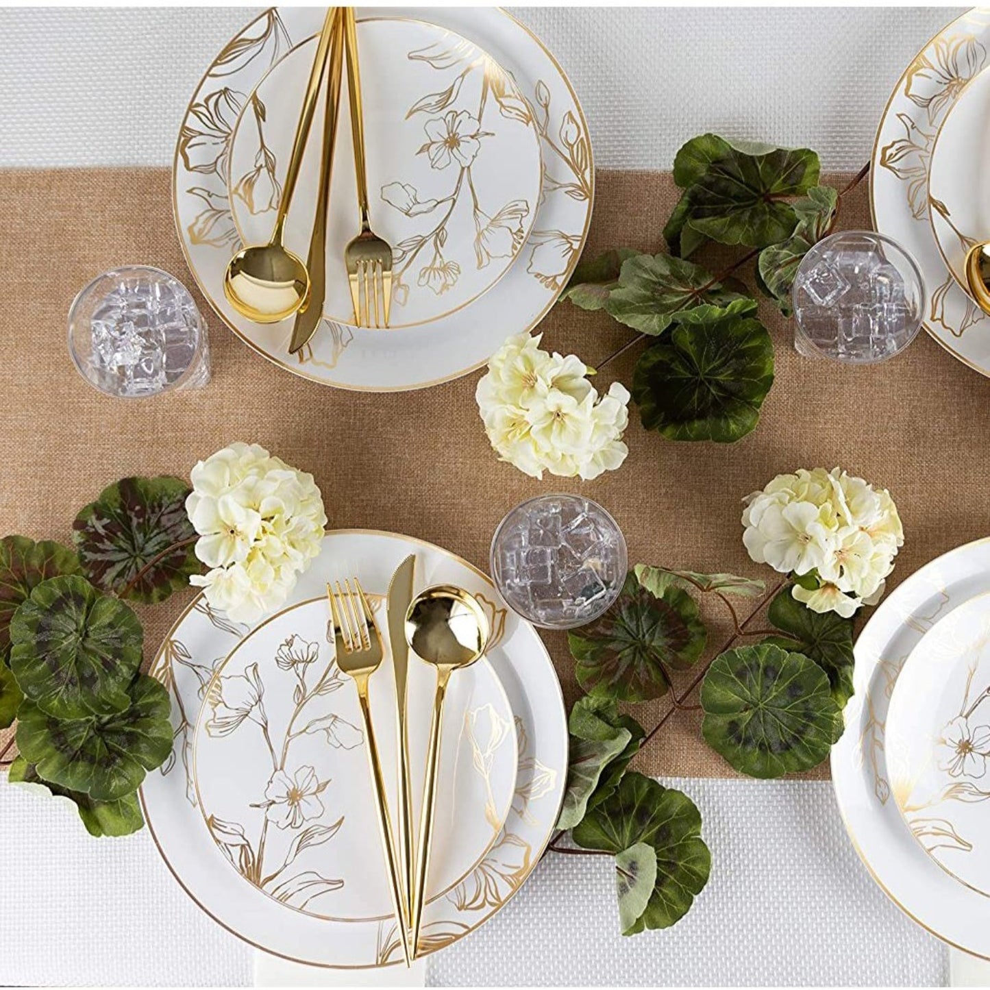 NOVELTY FLATWARE TEASPOONS GOLD Tablesettings Blue Sky