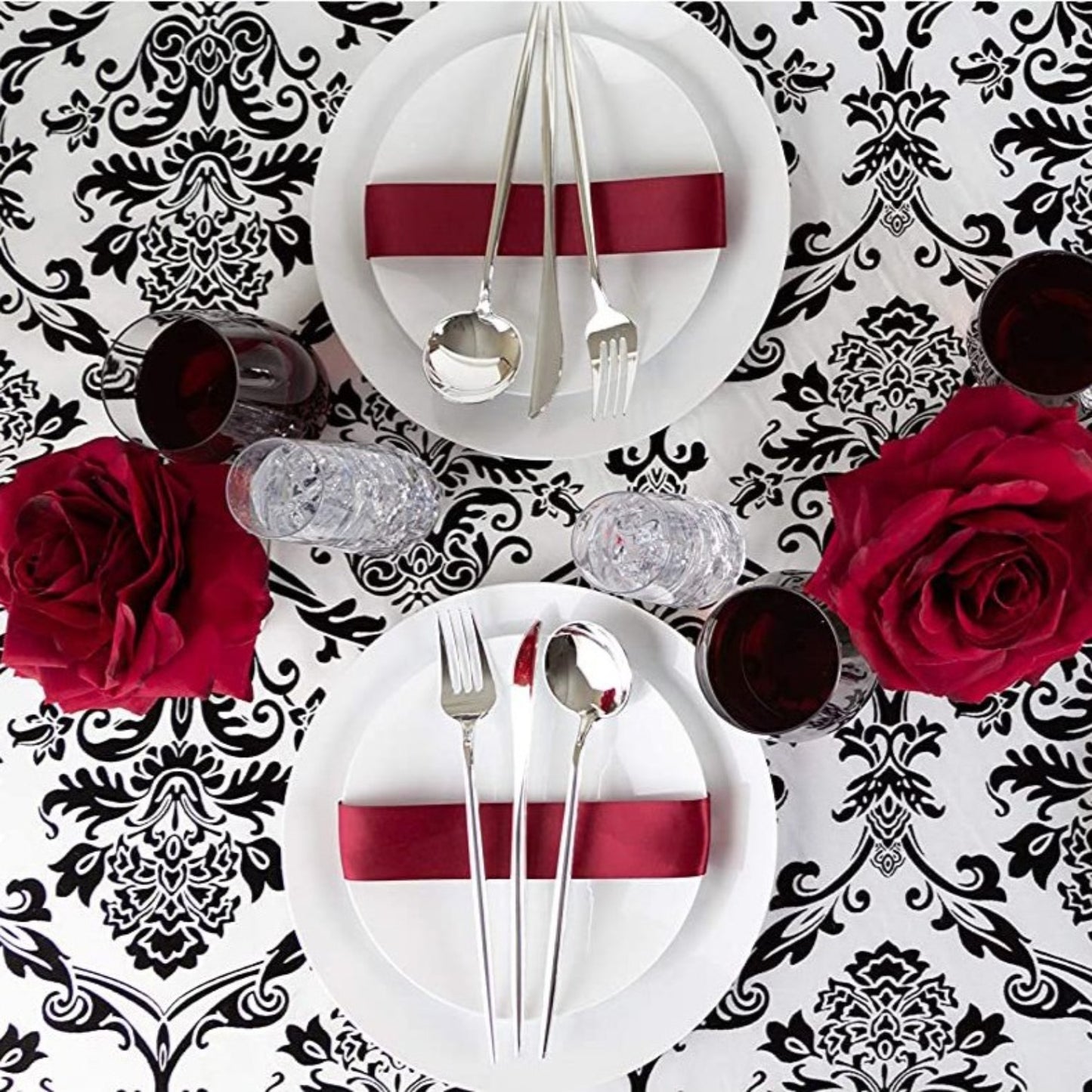 NOVELTY FLATWARE DINNER TEASPOONS SILVER Tablesettings Blue Sky