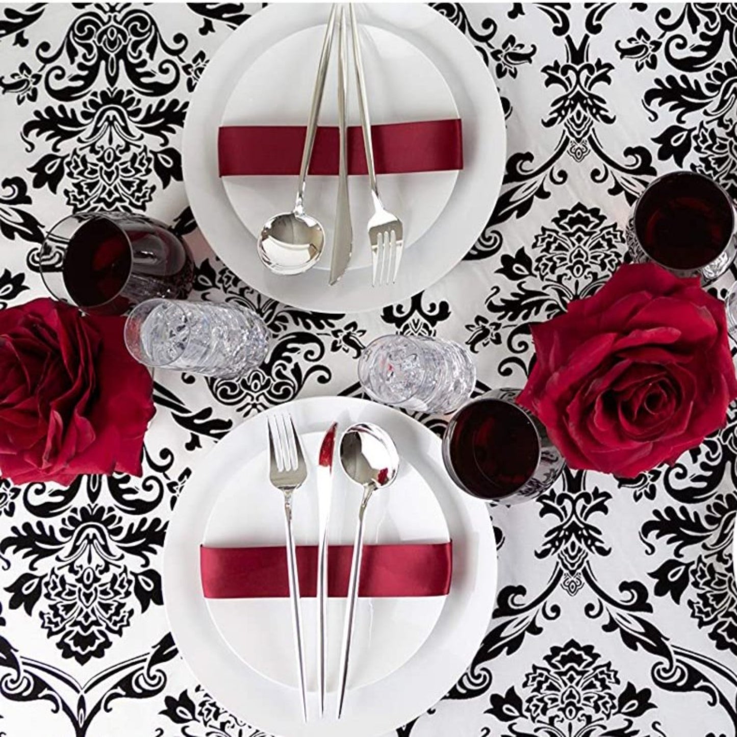 NOVELTY FLATWARE DINNER FORKS SILVER Tablesettings Blue Sky