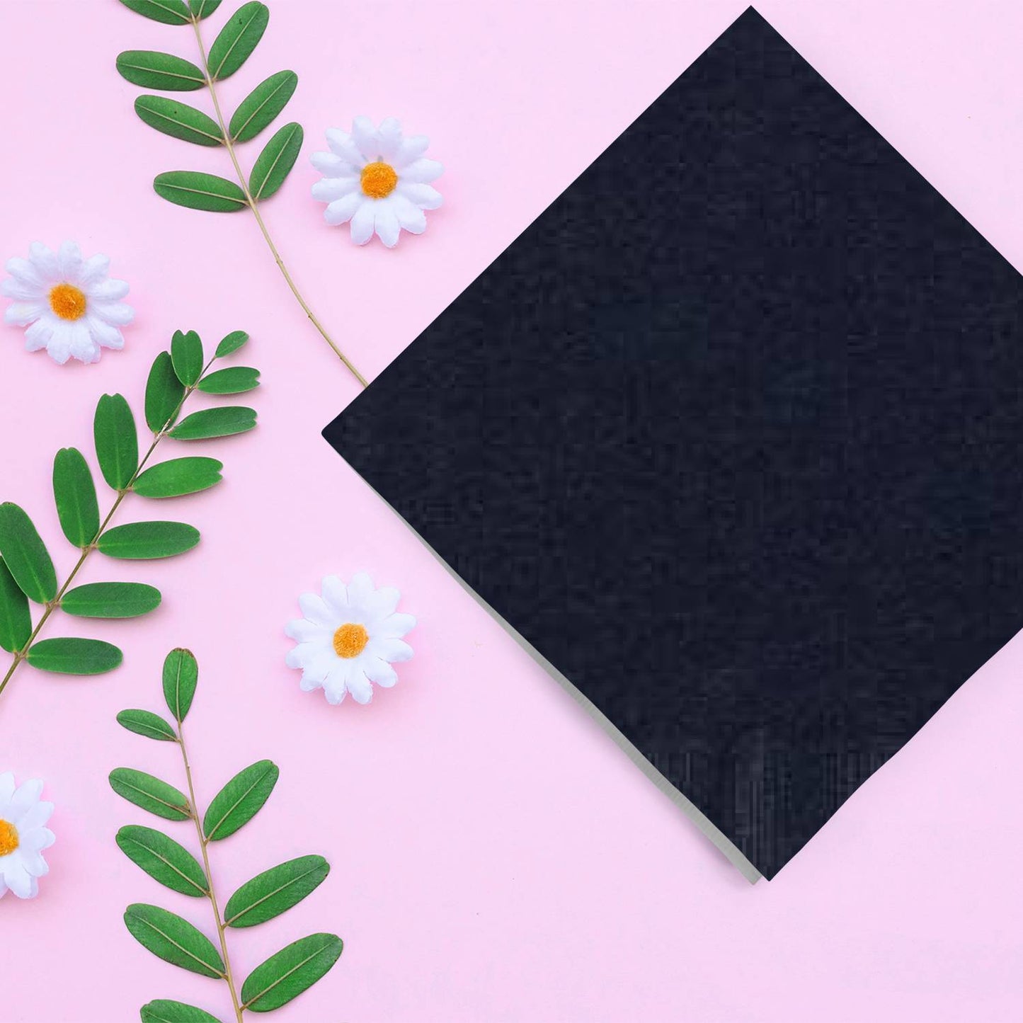 Black Guest Towels Napkins Party Dimensions