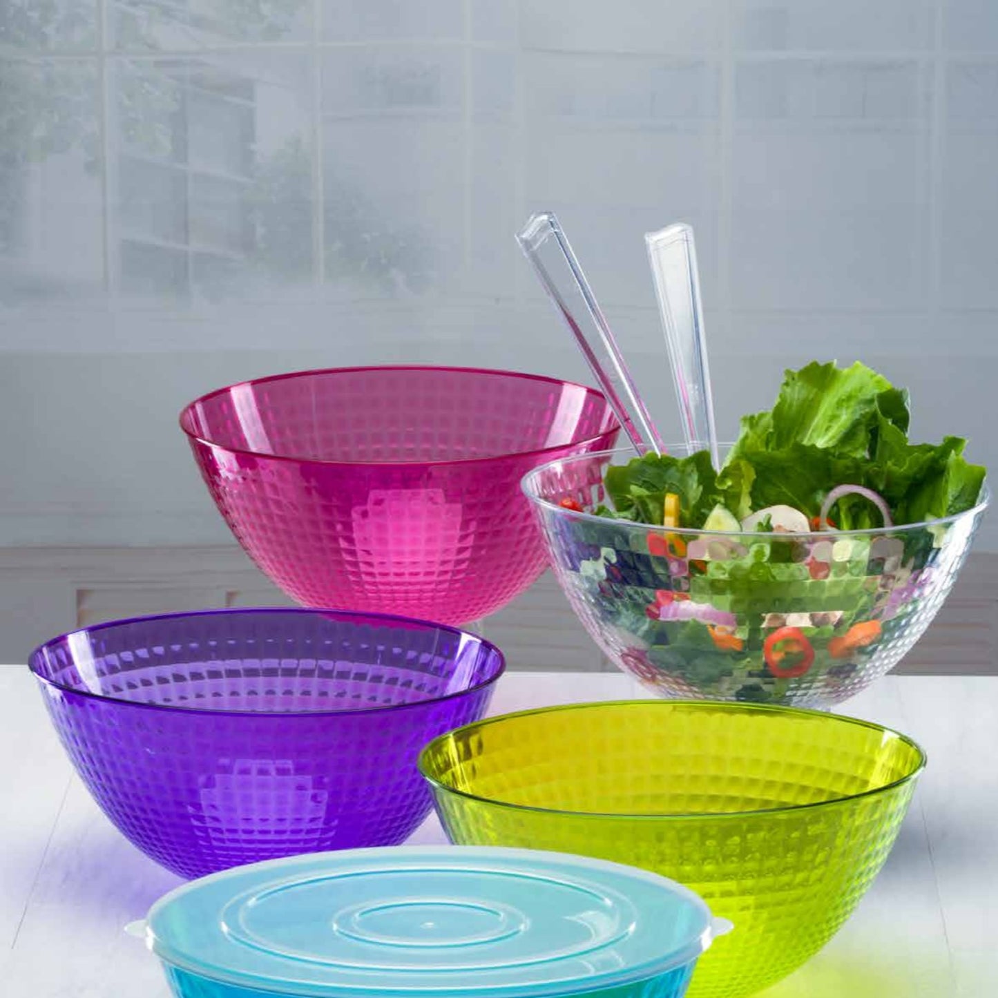 Clear Plastic Serving Fork 10" Serverware Hanna K Signature