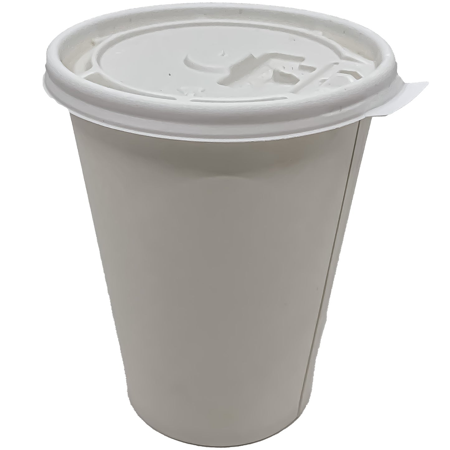 BULK White Plastic Lids for 10/12/16oz. Poly-Paper Hot/Cold Cups Paper Cups VeZee