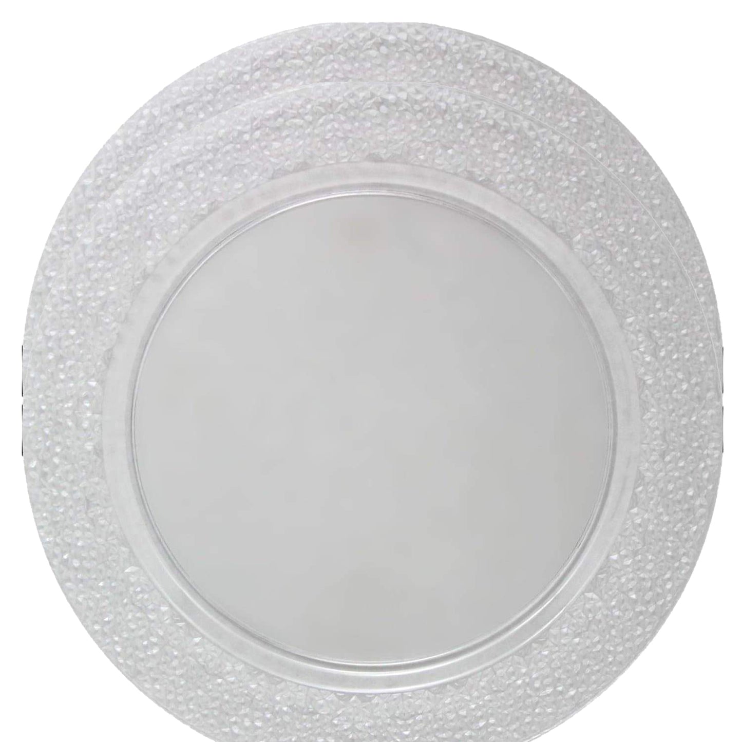 Charger Hammered Design Plates Clear 13" 2CT Tablesettings Decorline