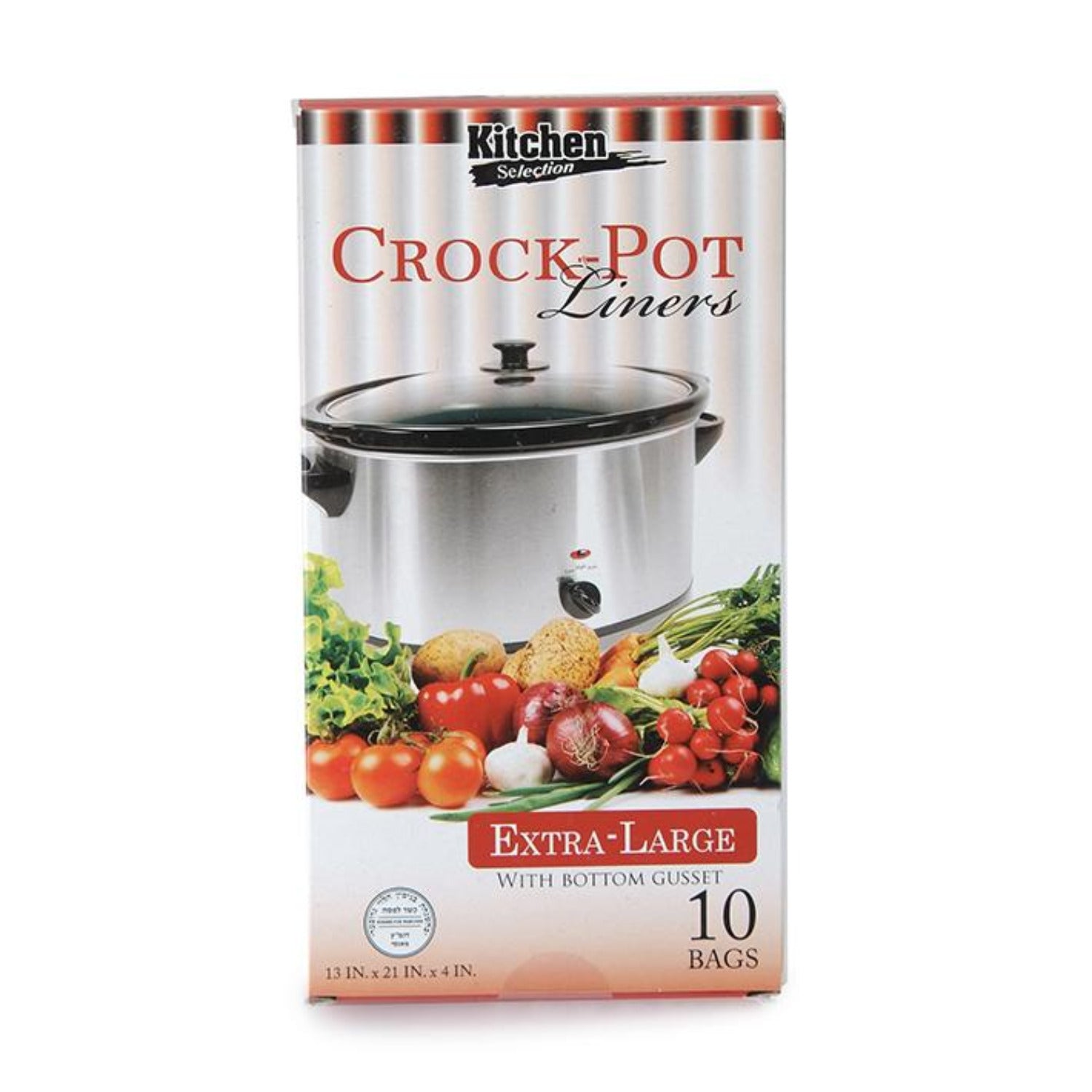 large plant pot liners Kitchen Collection Crock Pot Slow Cooker Liners, Clear, 13" x 21" x 4", 7-8 qt