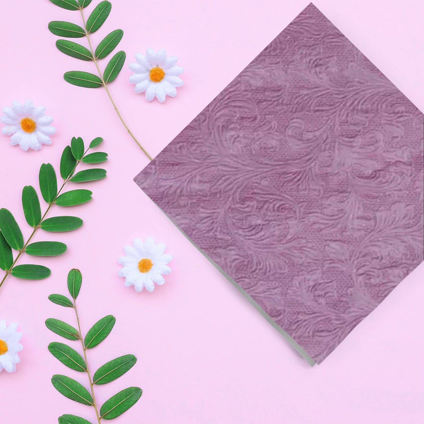 Fiorentina Fuchsia Lunch Napkins 20 Pack Napkins Decorline