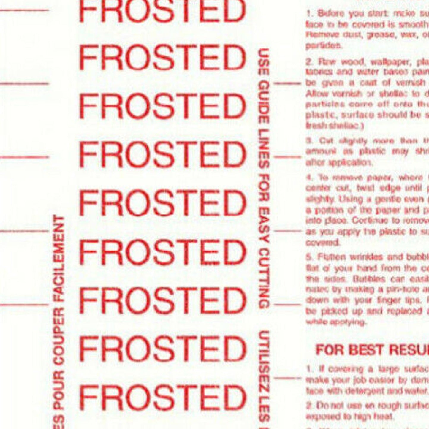 Magic Cover Self Adhesive Liner 18" x 9' Frosted Liners VeZee