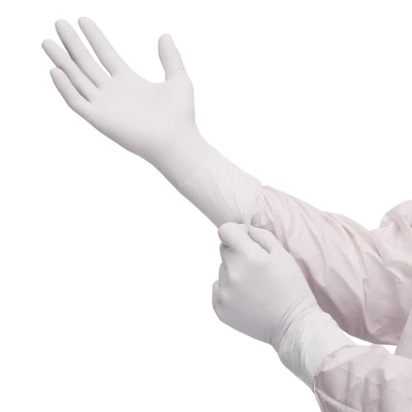 50 pc Vinyl Gloves Powder Free One Size White Gloves VeZee