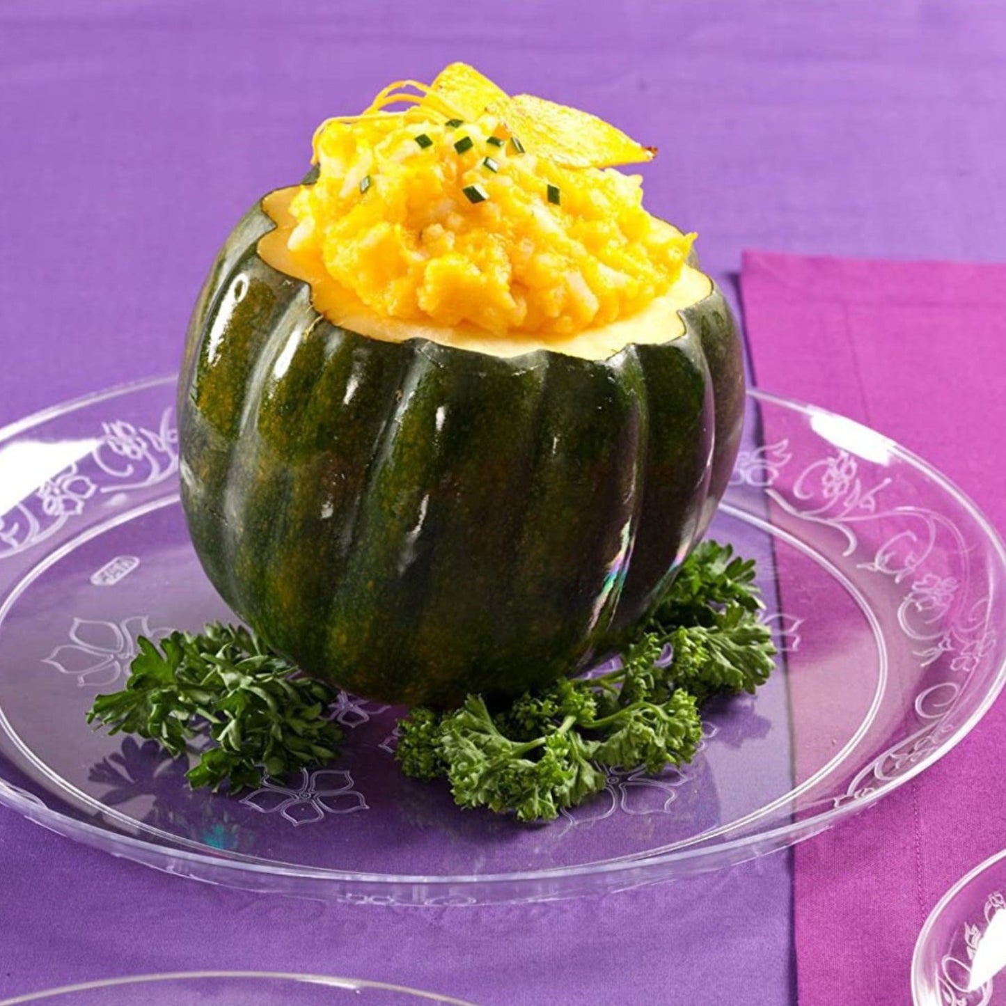 *BUY BULK* D'VINE Collection Elegant Clear Disposable Plastic Dinner Tableware COMBO Set Disposable Tableware Decorline