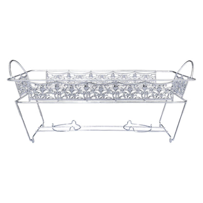 Hanna K. Signature Elements Decorative Disposable Silver Full size Chafing Rack Disposable Hanna K   