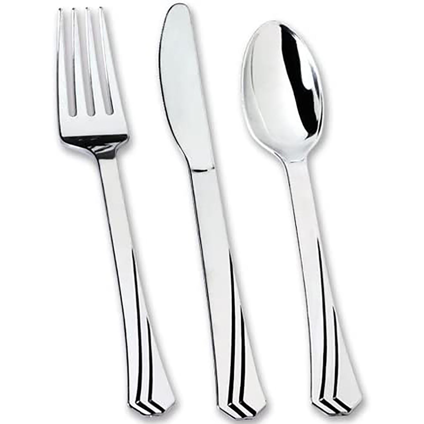 Hanna K. Signature Polished Plastic Knives Silver Silverware Hanna K Signature