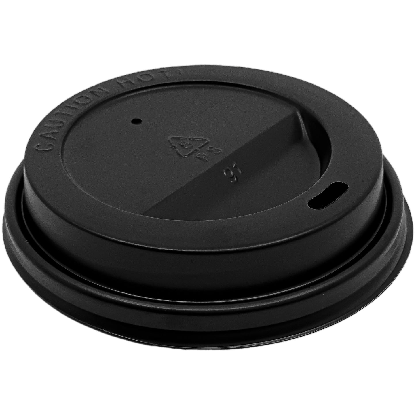 Case of Black Plastic - Disposable - Dome Lids for 10/12/16oz. Poly-Paper Hot/Cold Cups | 1000 ct. Paper Cups Nicole Collection   