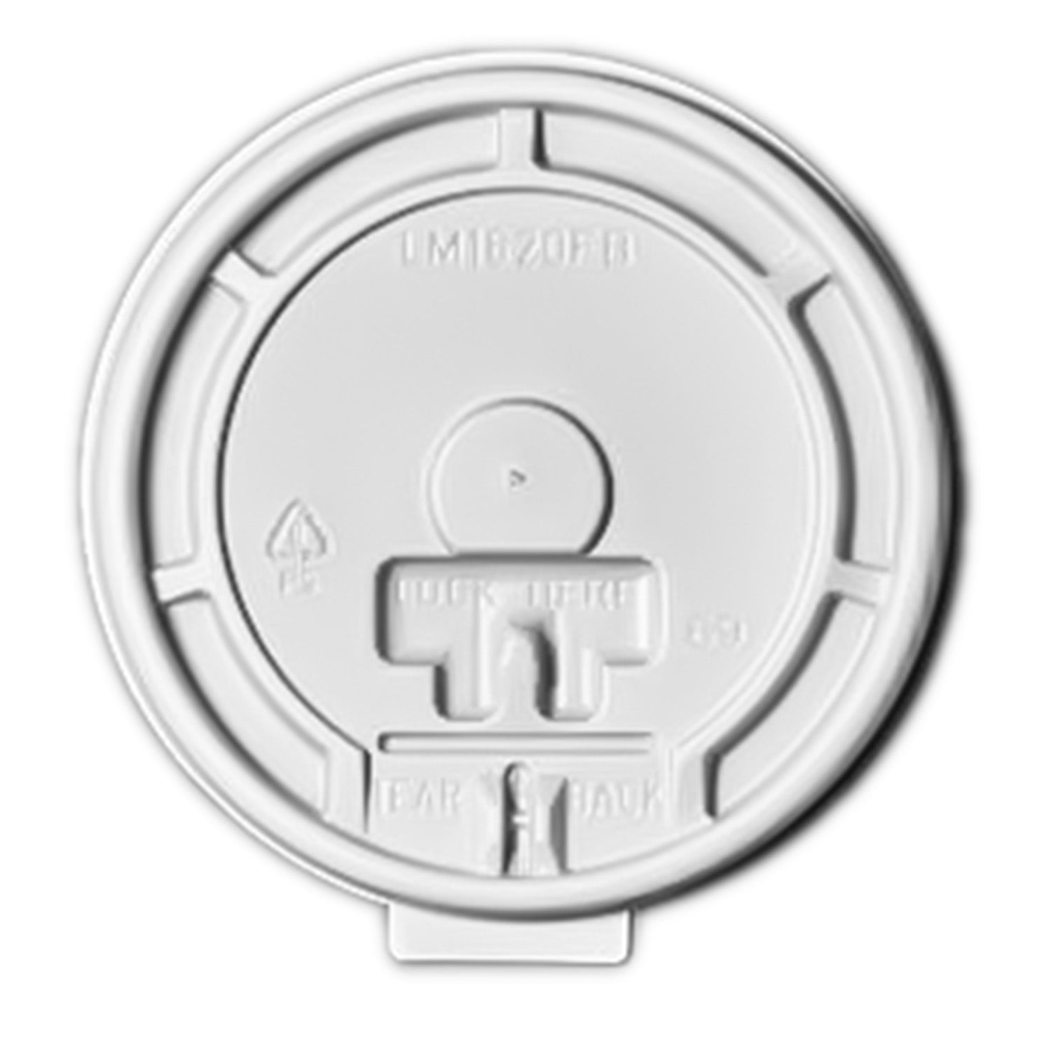Case of White Plastic - Disposable - Lids for 10/12/16oz. Poly-Paper Hot/Cold Cups | 1000 ct. Paper Cups Nicole Collection   