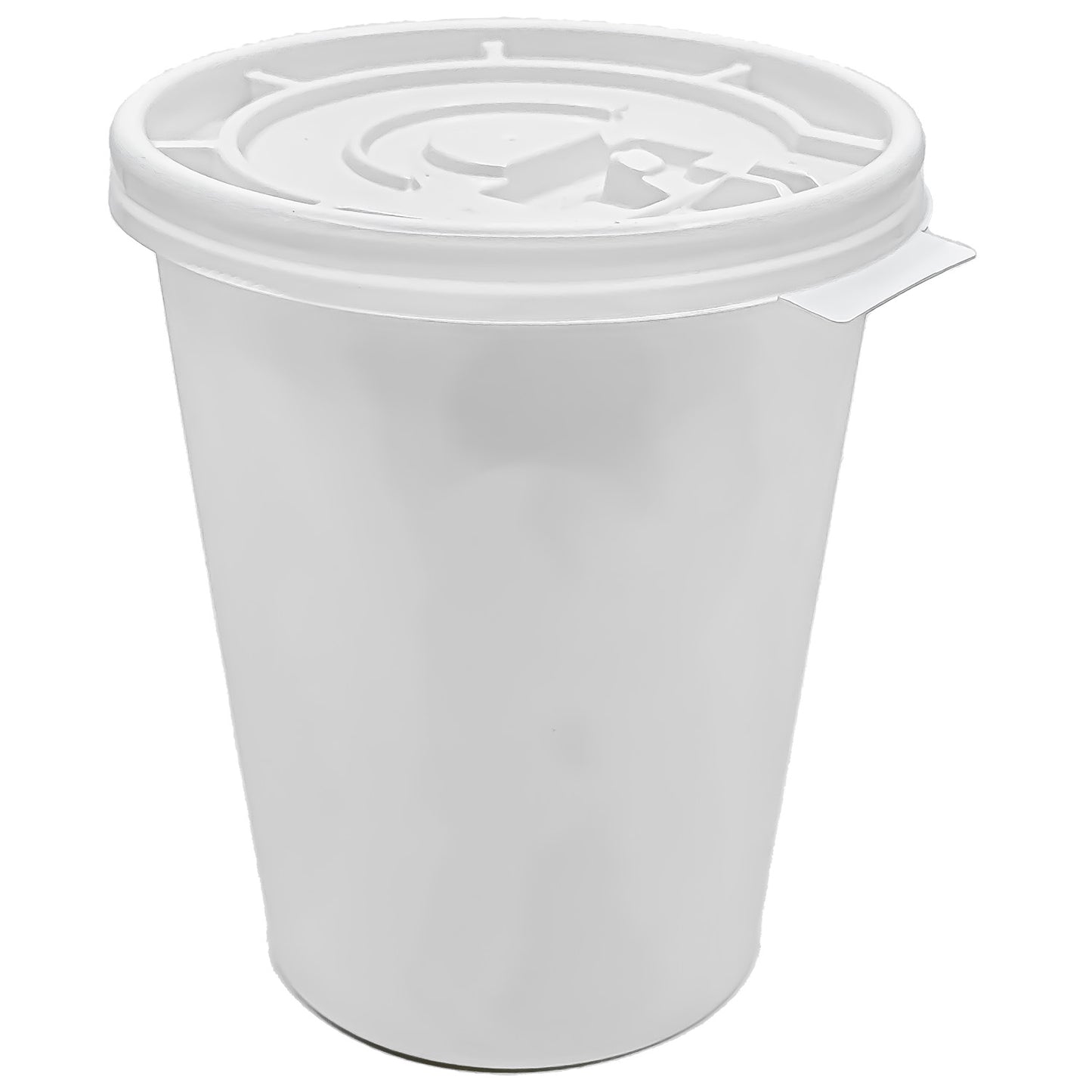 *WHOLESALE* Disposable - Lids for ONLY 8oz. Poly-Paper Hot/Cold Cups | 1000 ct. Paper Cups VeZee