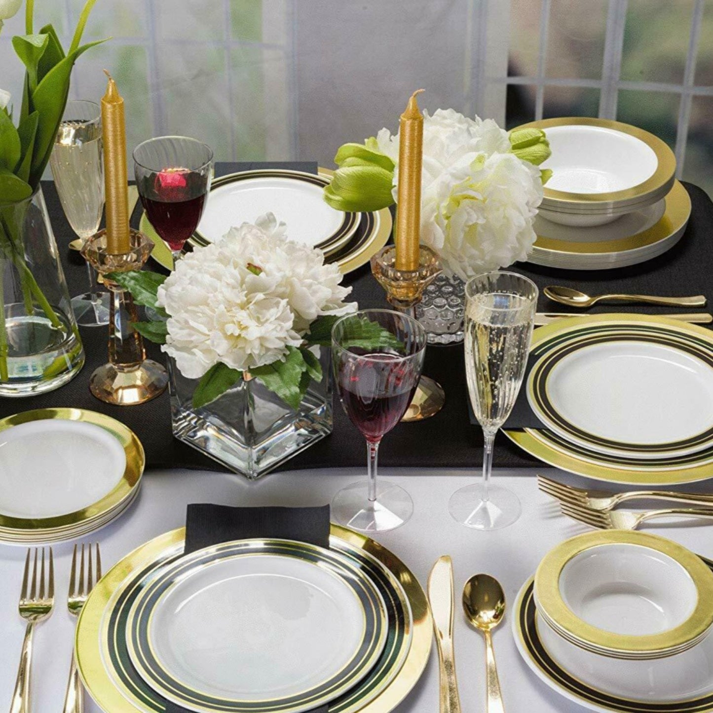 Elegant Plastic Wine Glasses Goblets 8 oz Wine Goblets Lillian