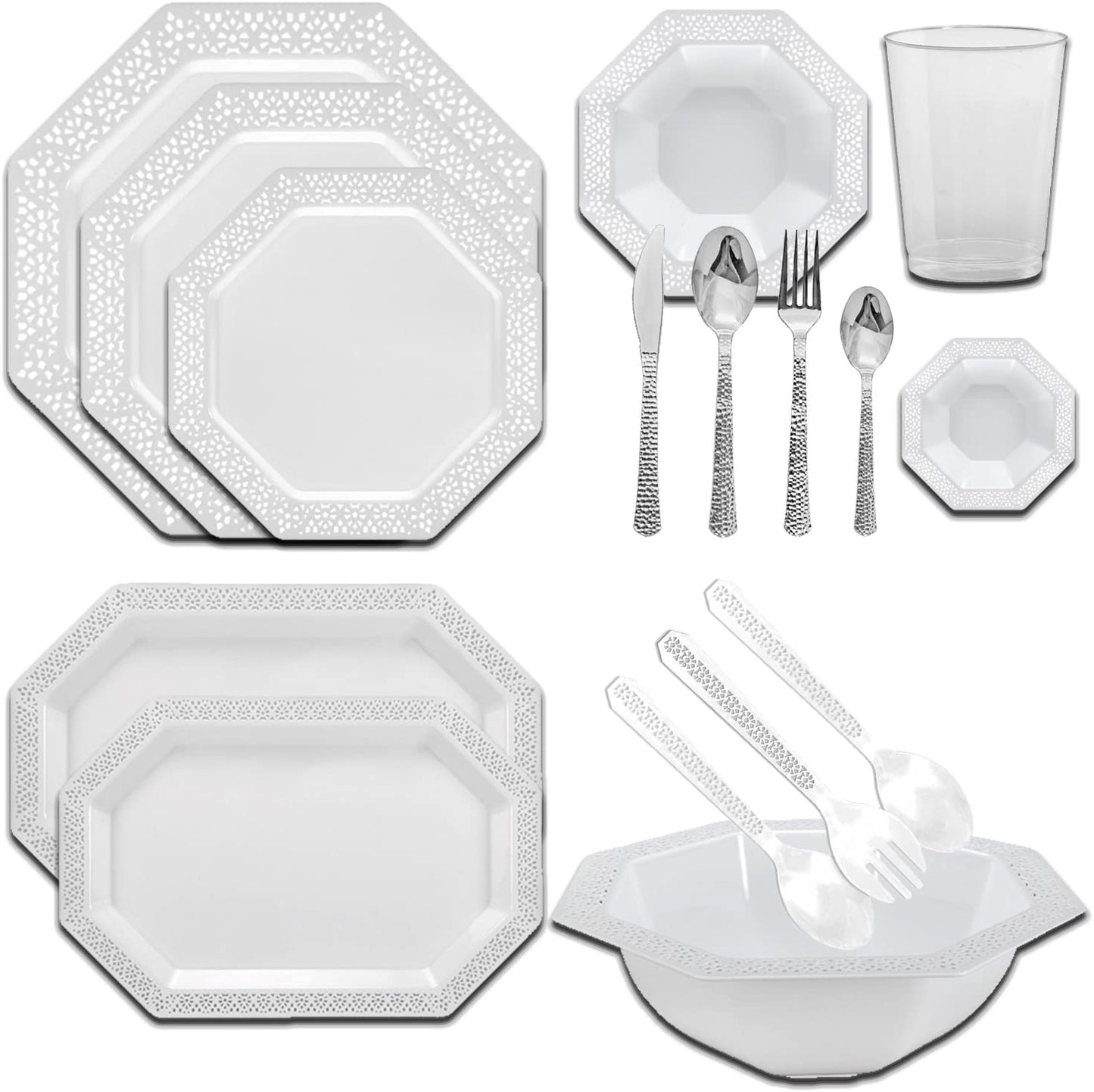 Lacetagon Plastic Bowls 14 oz Bowls Lillian