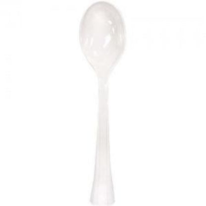 Lillian Tablesettings Extra Strong Quality Pearl Premium Plastic Soupspoons Cutlery Lillian   