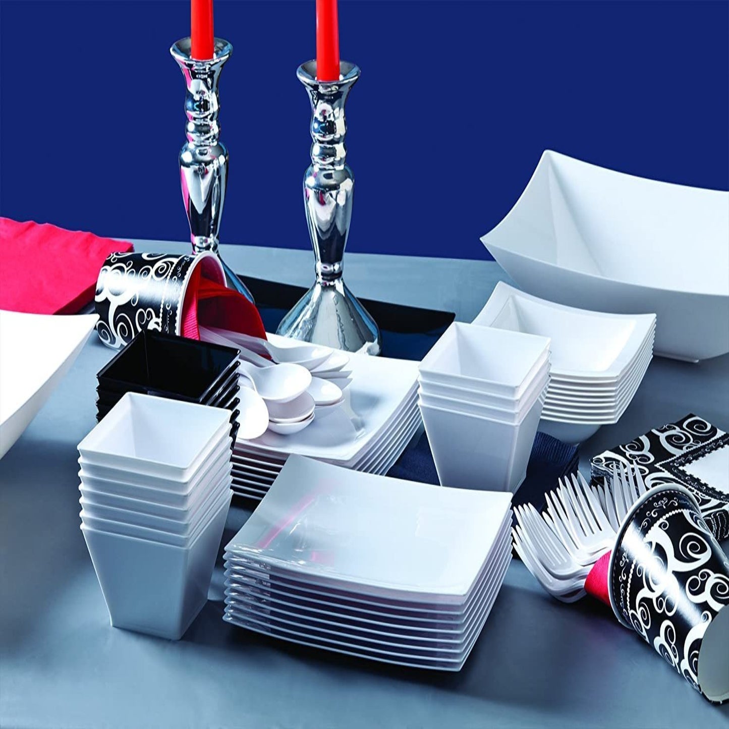 Clear 13'' X 6.25'' Rectangular Plastic Condiment Tray Serverware Lillian