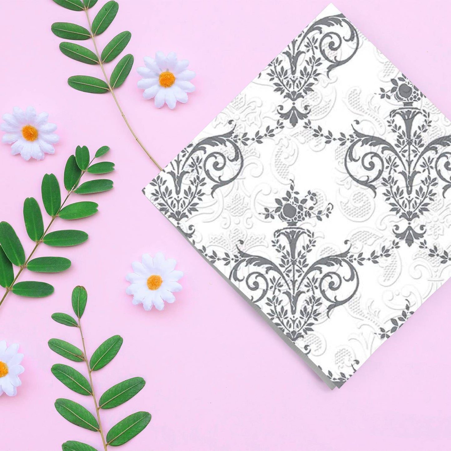 Metallic #1 Disposable Lunch Paper Napkins 20CT Napkins VeZee