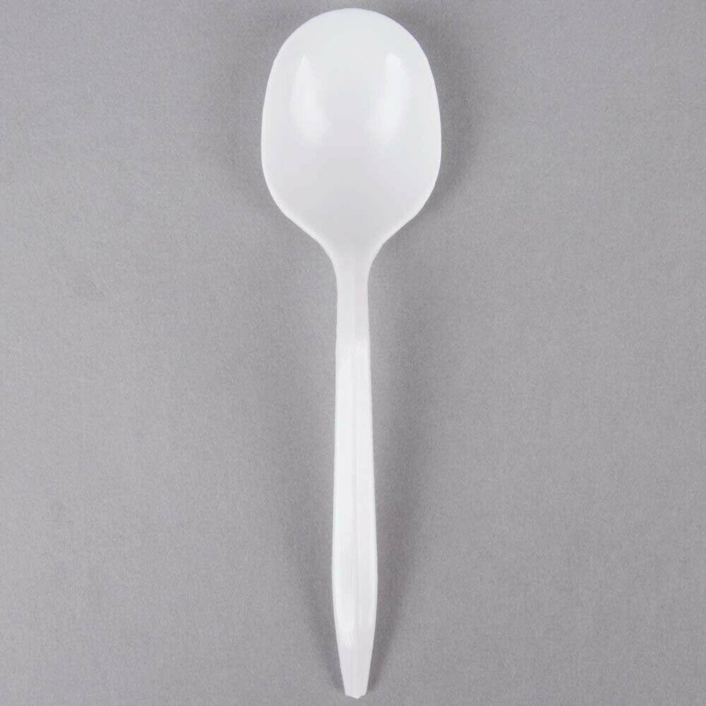 *WHOLESALE* Disposable - Medium Weight - White - Soup Spoons | 1000 ct. Disposable Spoons VeZee
