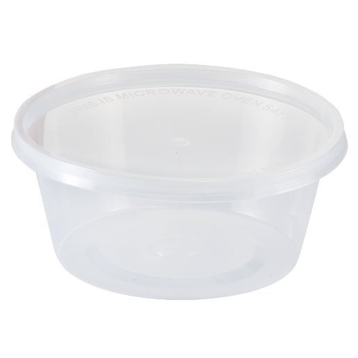 Nicole Home Collection 02050 Food Storage Round Container with Lid, Clear, 10 oz - 7 count
