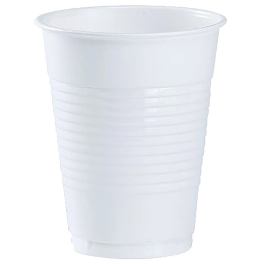 White Co-Ex Plastic Cup 18 oz Cups Party Dimensions   