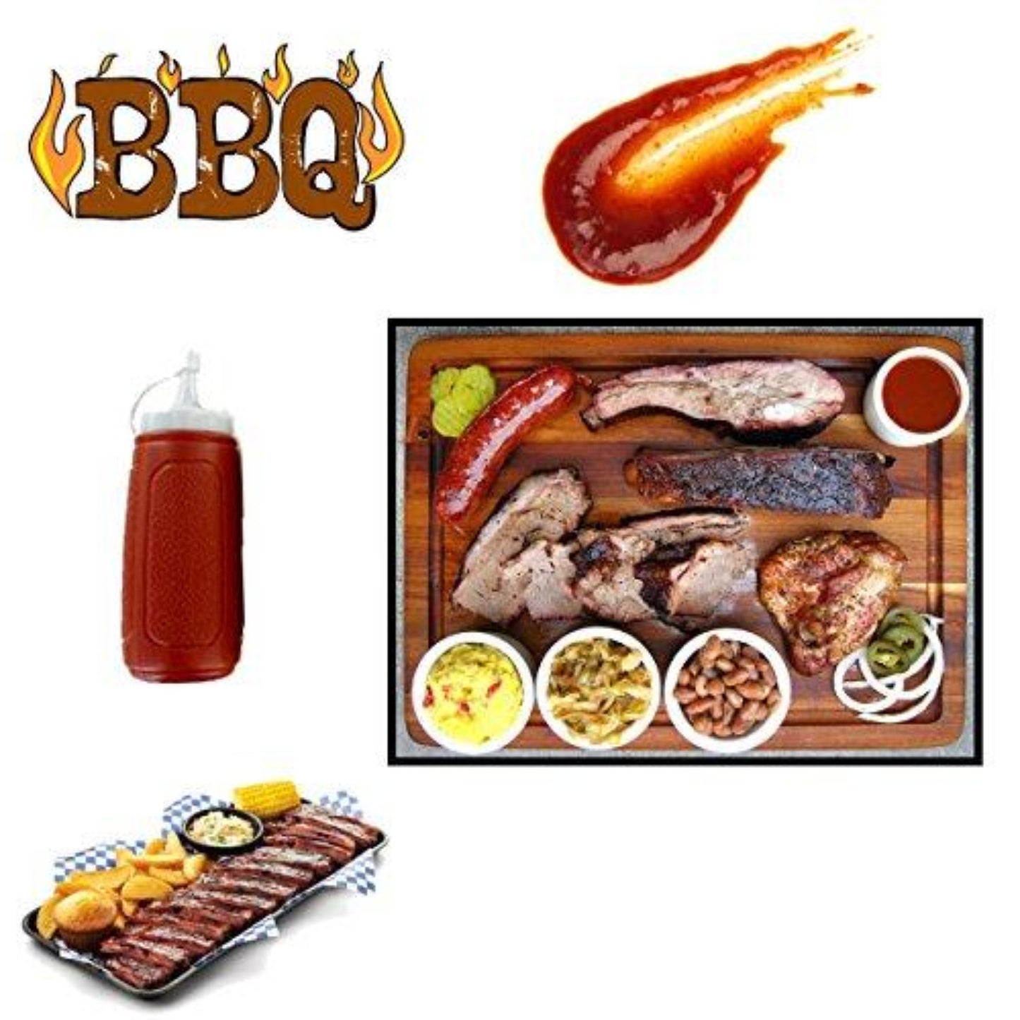 Picnic Table Dispenser Ketchup and Mustard Squeeze 3 Bottles Set 12oz Tablesettings VeZee