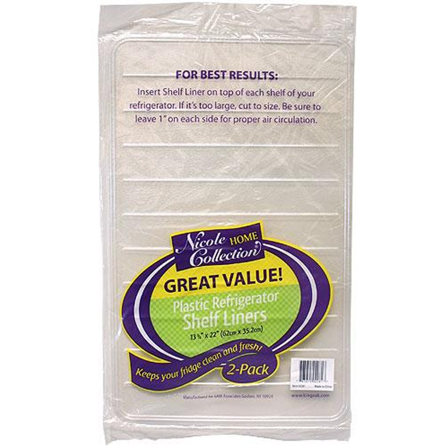 Premium Plastic Clear Refrigerator Liners Disposable VeZee