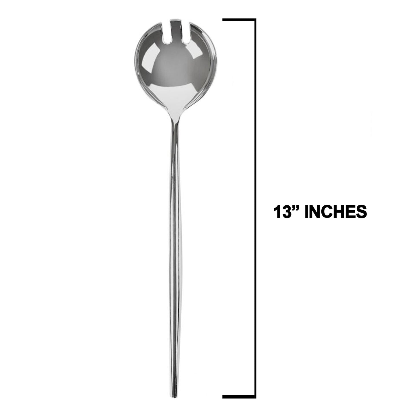 Novelty Serving Plastic Flatware Spoon & Spork Silver 13" Tablesettings Blue Sky