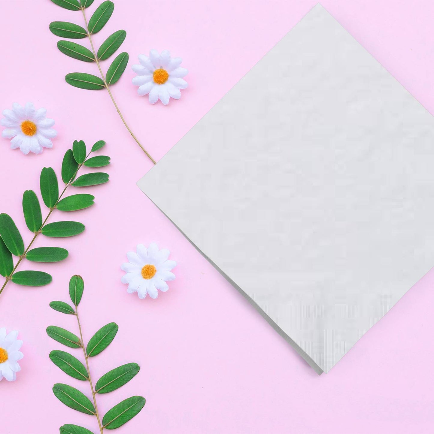 *WHOLESALE* Disposable - 2 Ply - White - Luncheon Napkins | 720 ct. Napkins Party Dimensions