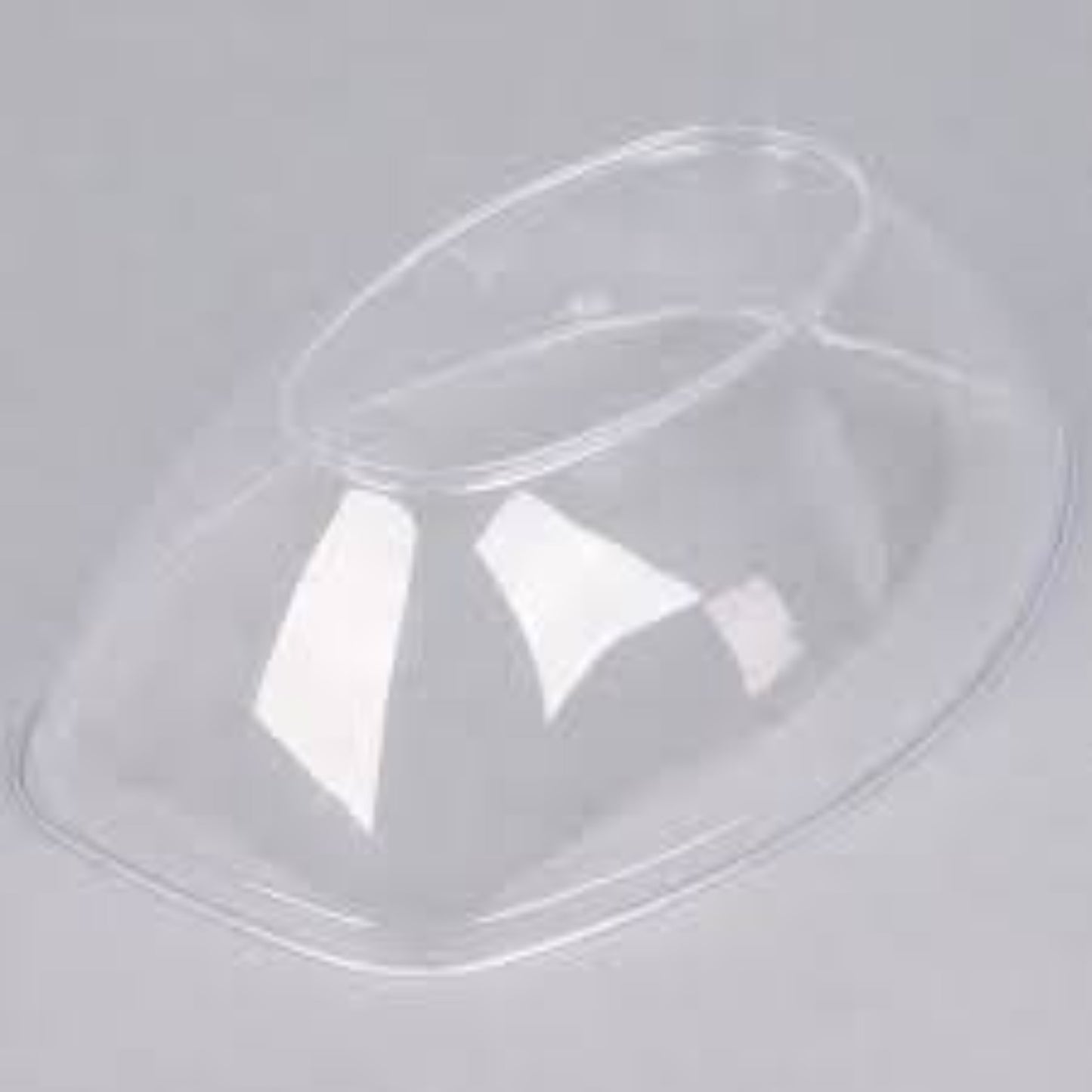 80oz Clear Plastic Oval Luau Bowl Disposable Serving Bowl Party Dimensions