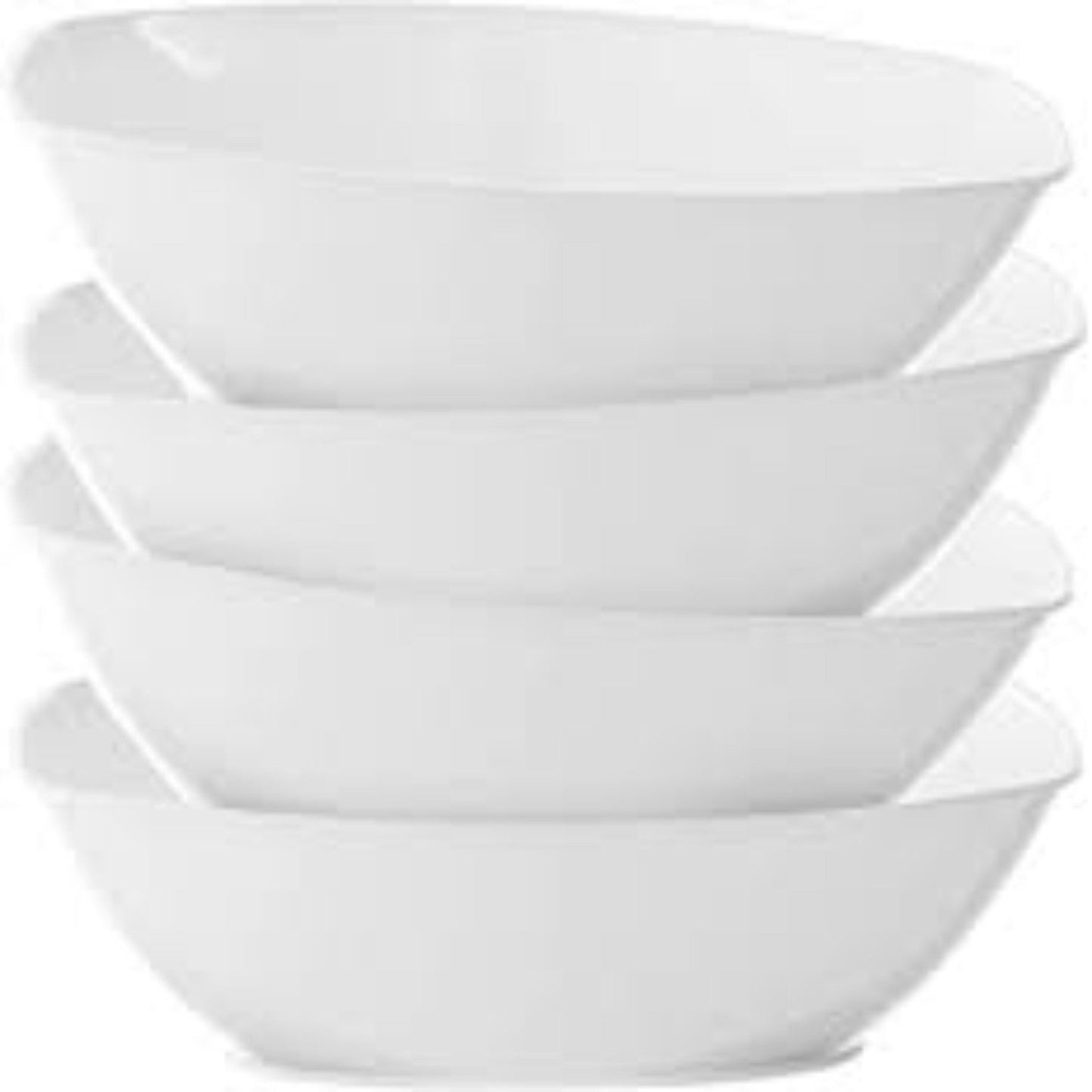 80 oz White Plastic Oval Luau Bowl Serverware Hanna K Signature