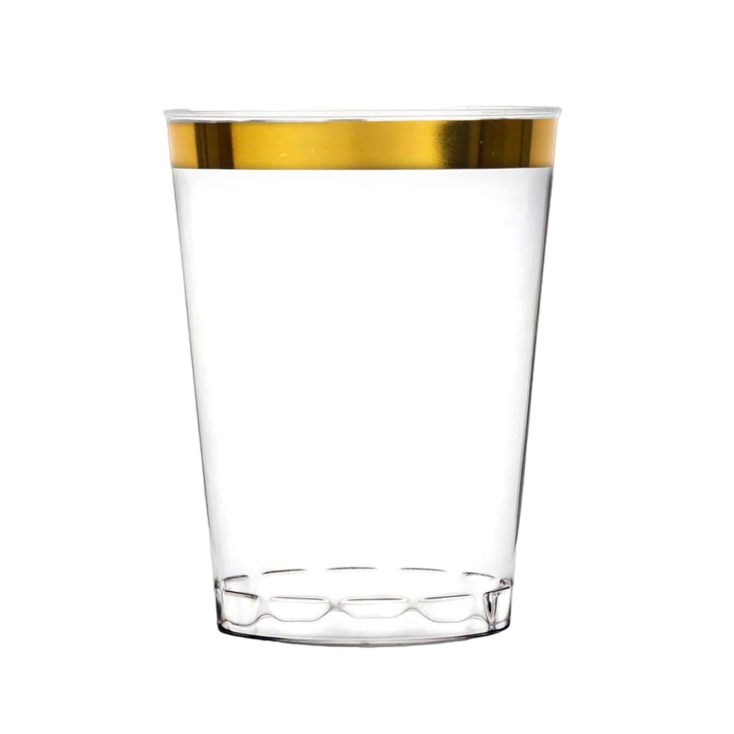 *BUY BULK*Lacetagon Collection Extra Heavyweight White with Lace Gold Rim Dispaoble Plastic Disposable Plastic Dinner Tableware COMBO Set Disposable Tableware Lillian Tablesettings