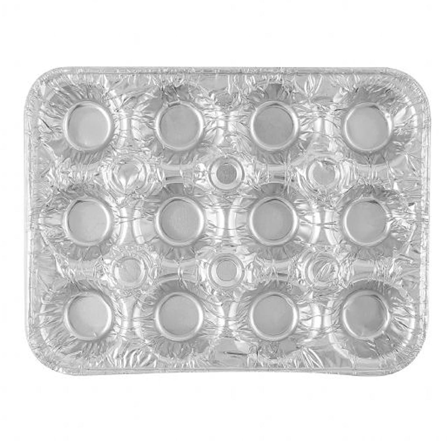 *WHOLESALE* Disposable Aluminum Mini Muffin Foil Pan 12 Cup Section. 200/Case Muffin & Pastry Pans VeZee