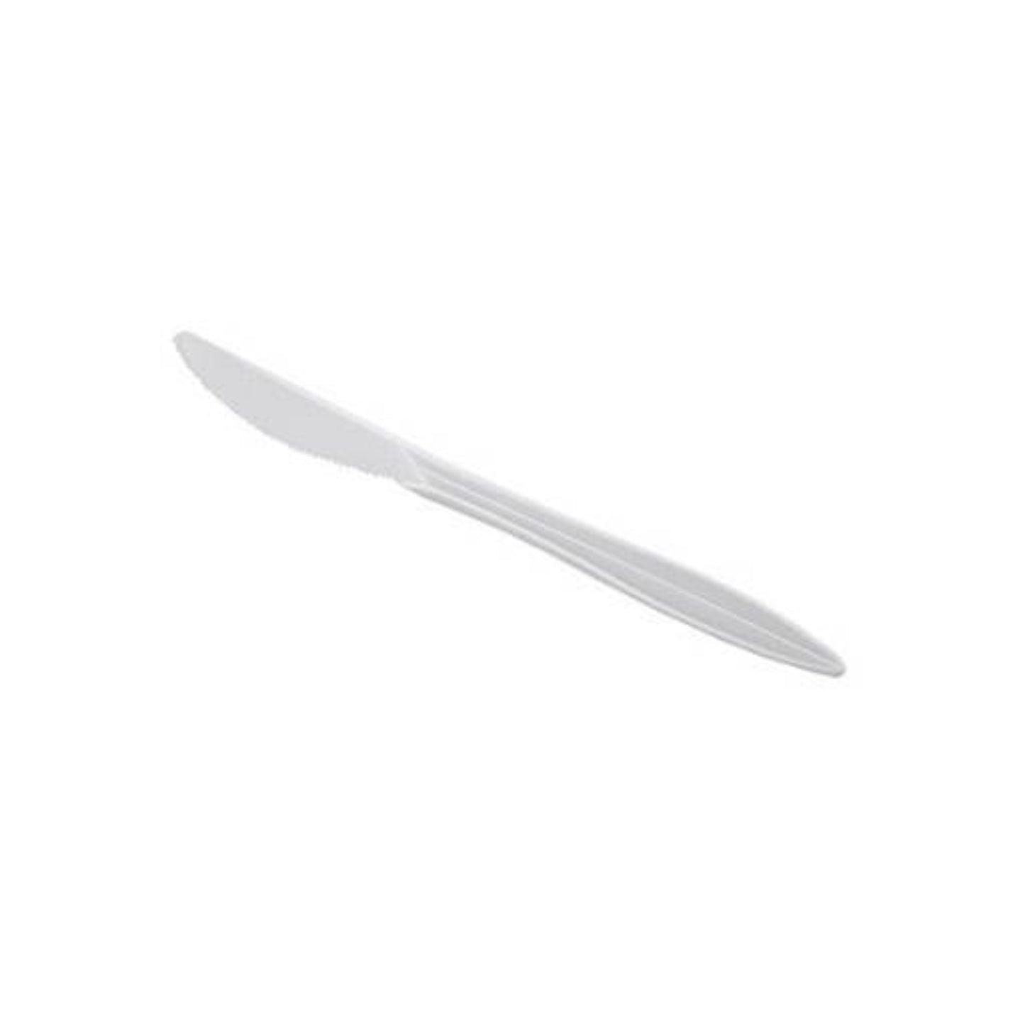 *BUY BULK* White Medium Weight Knife Cutlery VeZee