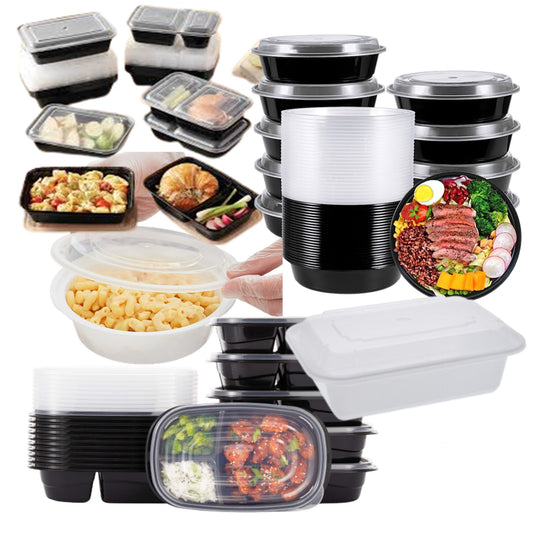Convenience and Practicality: Disposable Microwavable Meal Prep Containers with Clear Lids