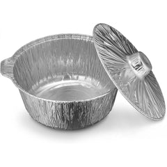 SONGLAM 10-Pack Disposable Round Cake Baking Pans - Aluminum Bundt