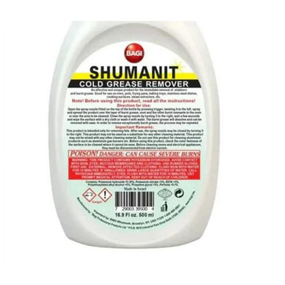 SHUMANIT - 16.9 Oz Cold Grease Remover Spray Household Cleaning Products SHUMANIT