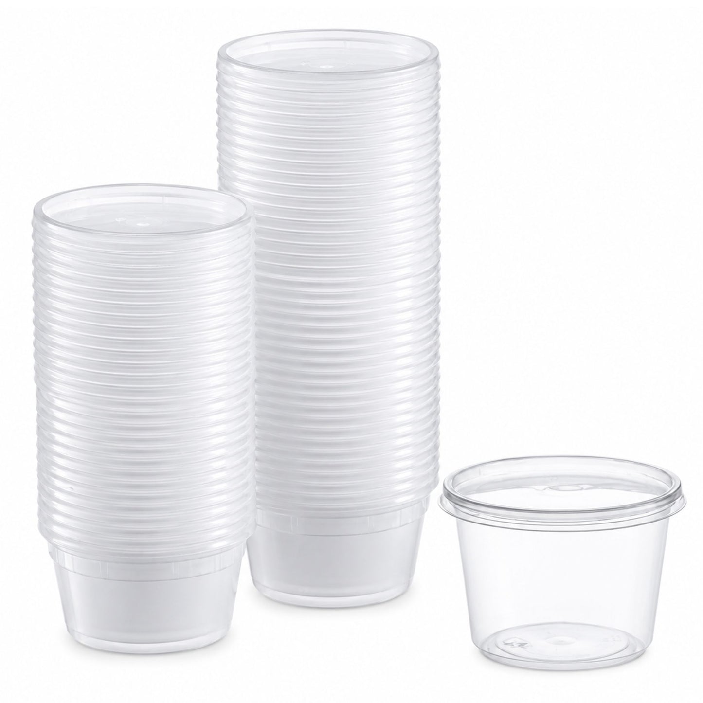 *WHOLESALE* 16oz Lightweight Deli Containers with Lids Disposable Plastic 500/case Food Storage & Serving VeZee
