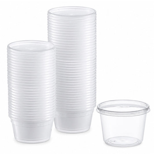 *WHOLESALE* 16oz Lightweight Deli Containers with Lids Disposable Plastic 500/case Food Storage & Serving VeZee