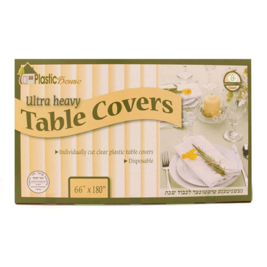 Plastic House Clear Ultra Heavy Duty Table Covers: Size- 66"x180" Tablesettings OnlyOneStopShop   