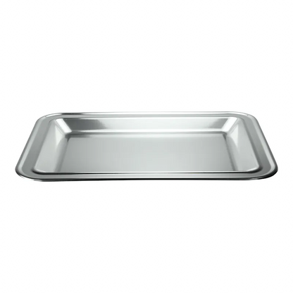 Silver Rectangle Serving Plastic Tray, 17.75 X 12.75 Tray King Zak   