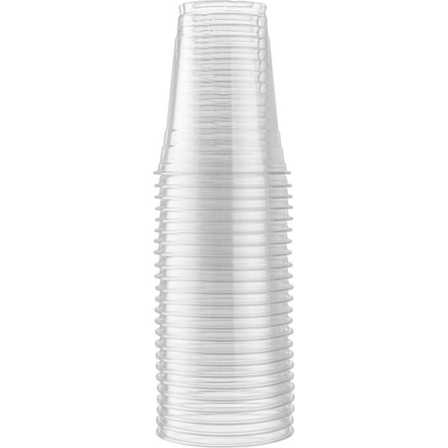 16oz Plastic Clear PET Cups With Flat Lid & Straw, for All Kinds of Beverages Smoothie Cups VeZee Cups 100 Pack 