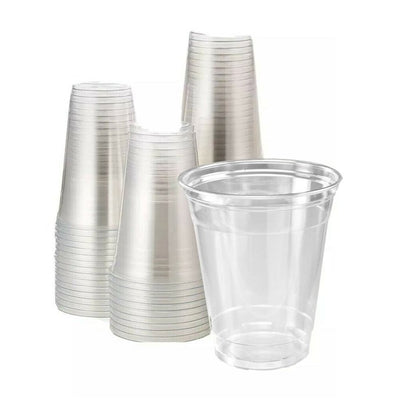 *WHOLESALE* 16oz Disposable Plastic Clear PET Cups | 1000 ct/Case Smoothie Cups VeZee   