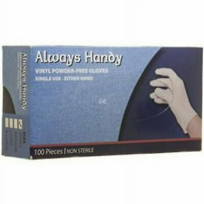 Always Handy Vinyl Disposable Gloves for General Purpose & Foodservice - 100Pcs - XLarge Gloves VeZee