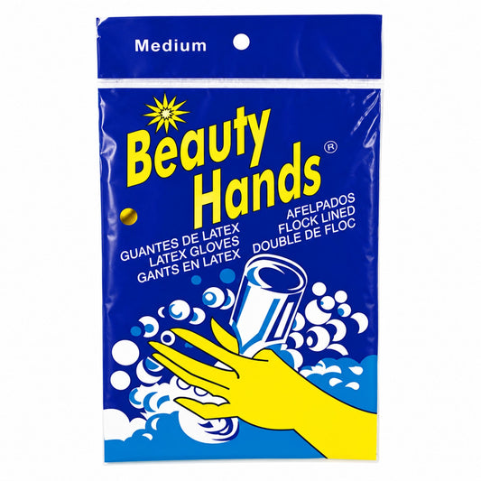 Latex Gloves Reusable Yellow Hand Cleaning Medium- 1 Pair Gloves VeZee